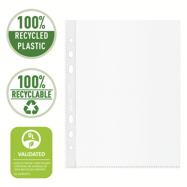 Esselte Recycled A5 narancsos 100db lefűzhető genotherm
