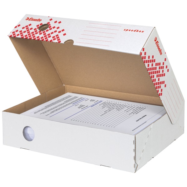 Esselte Speedbox fekvő 8 cm archiváló doboz
