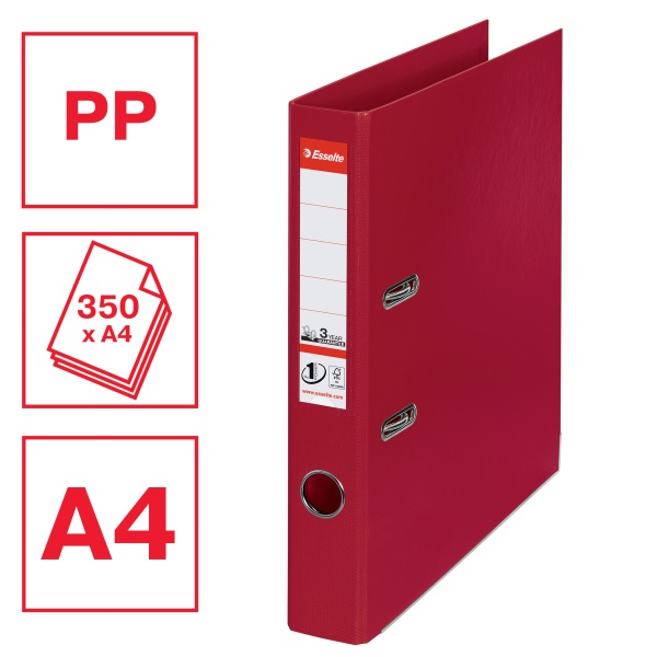 Esselte Standard A4 5cm bordó iratrendező