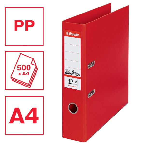 Esselte Standard A4 7,5cm piros iratrendező