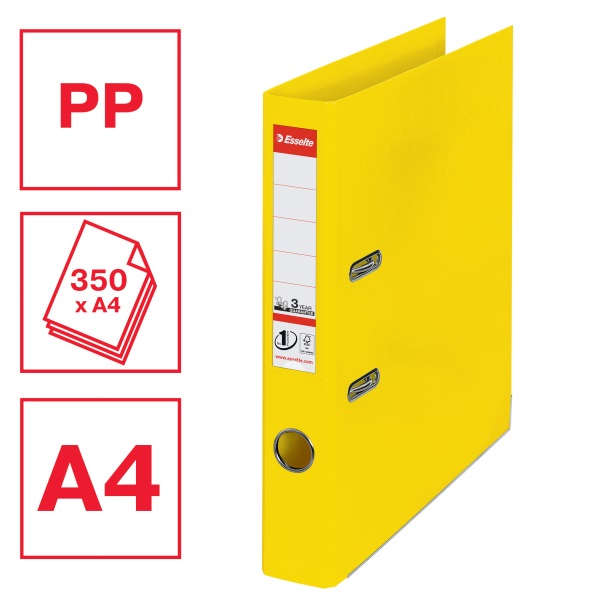 Esselte Standard Vivida A4 5cm sárga iratrendező