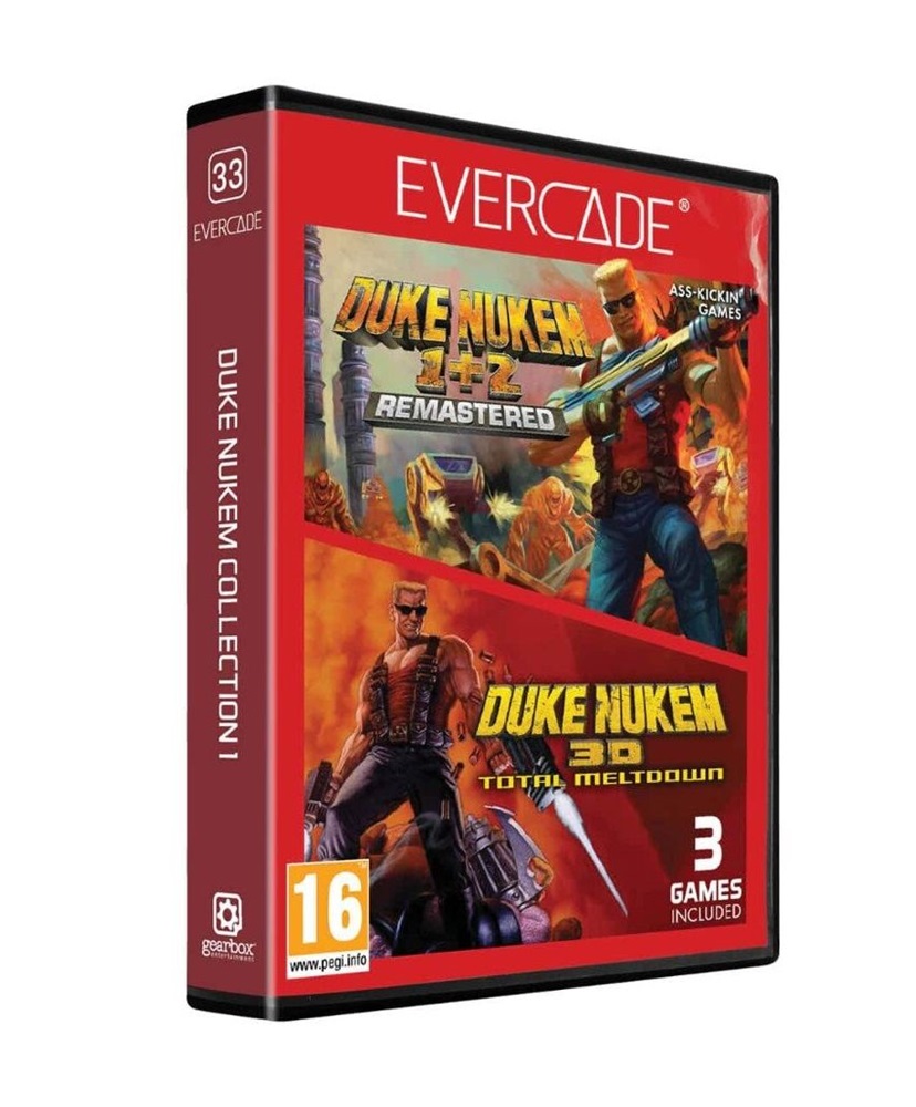 Evercade #33 Duke Nukem Collection 1 3in1 Retro Multi Game Játékszoftver csomag