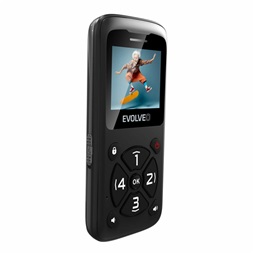 Evolveo EasyPhone ID 1,77" fekete mobiltelefon (Újszerű)
