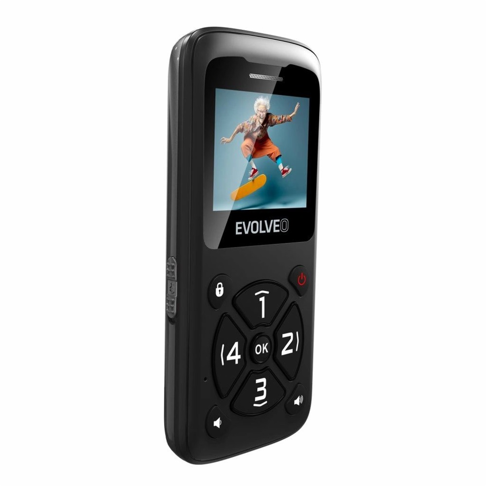 Evolveo EasyPhone ID 1,77" fekete mobiltelefon (Újszerű)