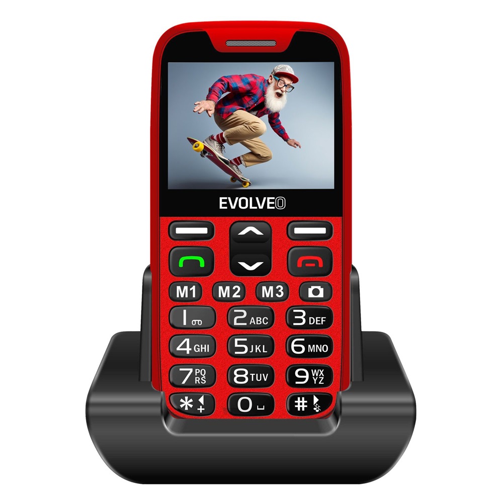 Evolveo EasyPhone XR EP601 2,3" piros mobiltelefon (Újszerű)