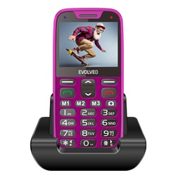 Evolveo EasyPhone XR (EP601) pink mobiltelefon