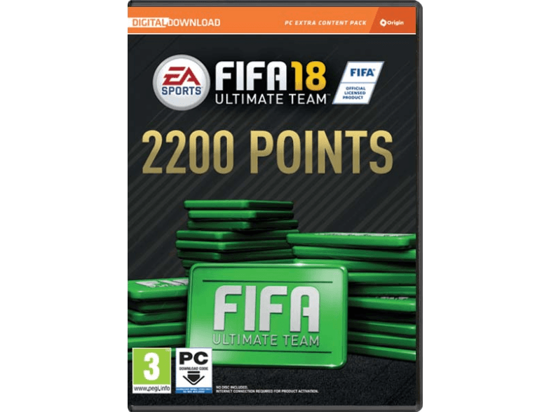 FIFA 18 2200 FUT POINTS PC játékszoftver