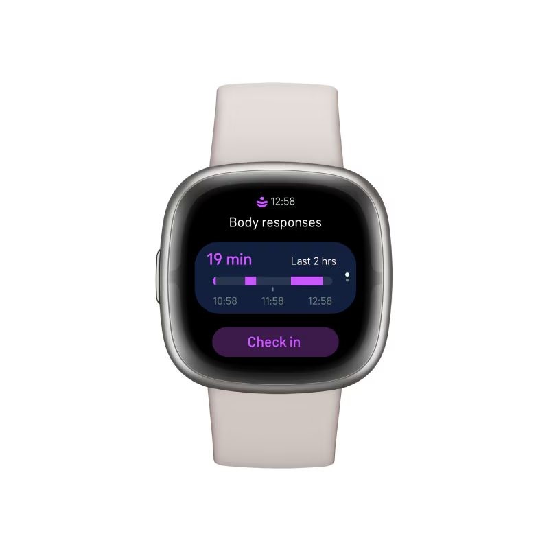 FITBIT Sense 2 okosóra (Lunar White / Platinum Aluminium)