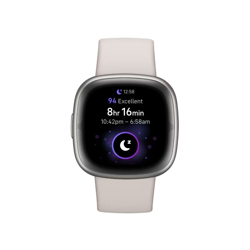 FITBIT Sense 2 okosóra (Lunar White / Platinum Aluminium)
