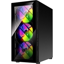FSP CMT192 fekete (táp nélküli) ablakos mATX ház