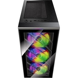 FSP CMT192 fekete (táp nélküli) ablakos mATX ház
