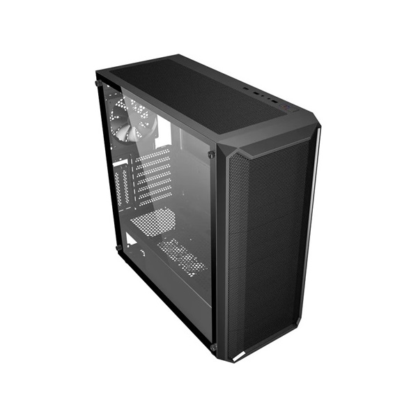FSP CMT591A táp nélküli ablakos Mid Tower számítógépház fekete