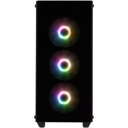 FSP CMT 512 táp nélküli ablakos Mid Tower számítógépház fekete