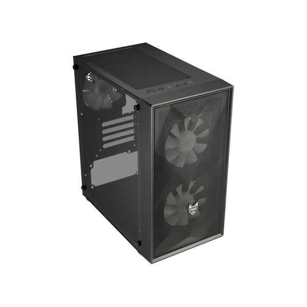 FSP CST130 Basic táp nélküli ablakos MT Mini Tower számítógépház fekete