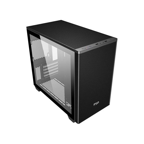 FSP CST360 B fekete (táp nélküli) ablakos mATX ház