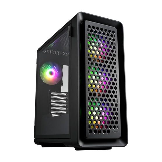FSP Ultra CUT593P fekete ablakos ATX ház