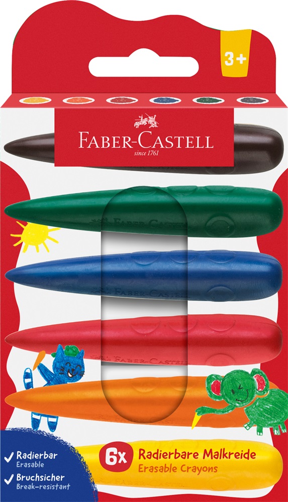 Faber-Castell 6 db ujj formájú zsírkréta készlet
