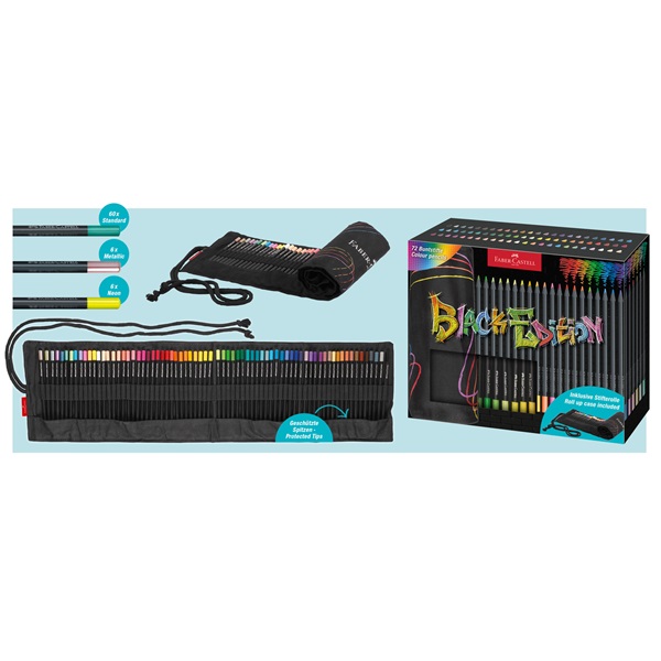Faber-Castell Black Edition 72 db háromszögletű színes ceruza készlet