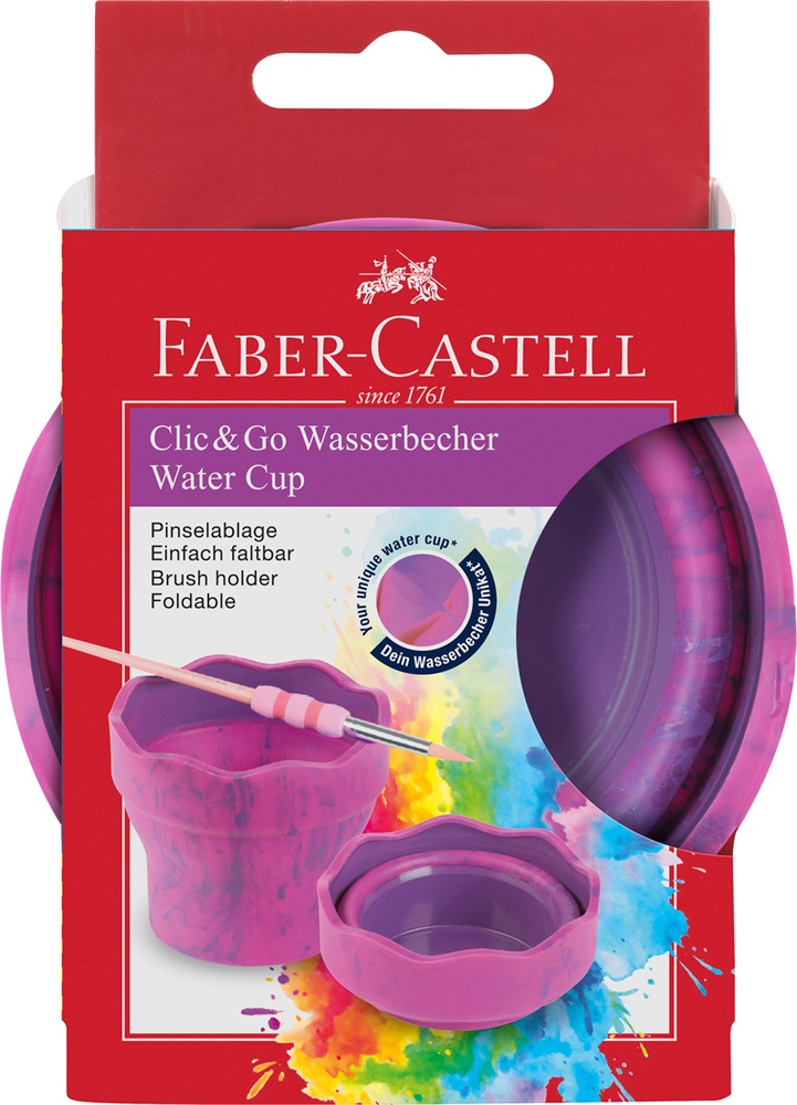Faber-Castell Clic&Go márvány rózsaszín ecsettál