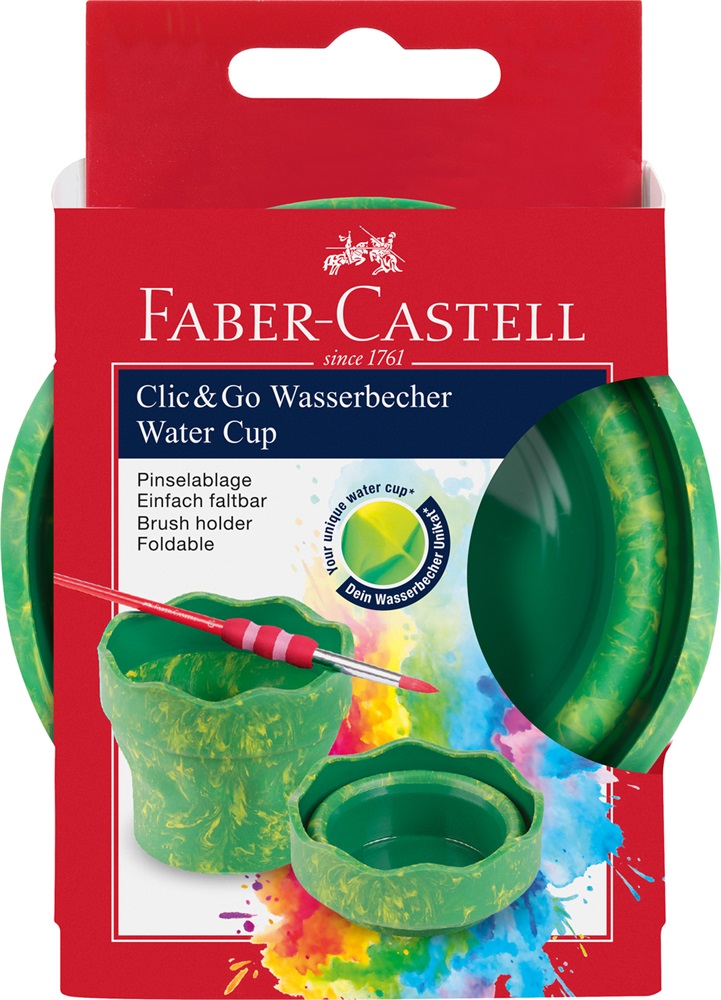 Faber-Castell Clic&Go márvány zöld ecsettál