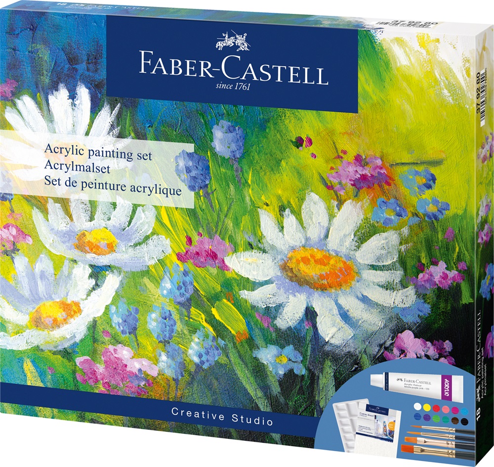 Faber-Castell Creative Studio 18 db akril festőkészlet