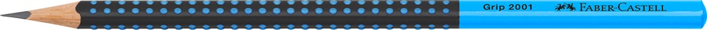 Faber-Castell Grip 2001 háromszögletű kéttónusú fekete/kék HB grafitceruza