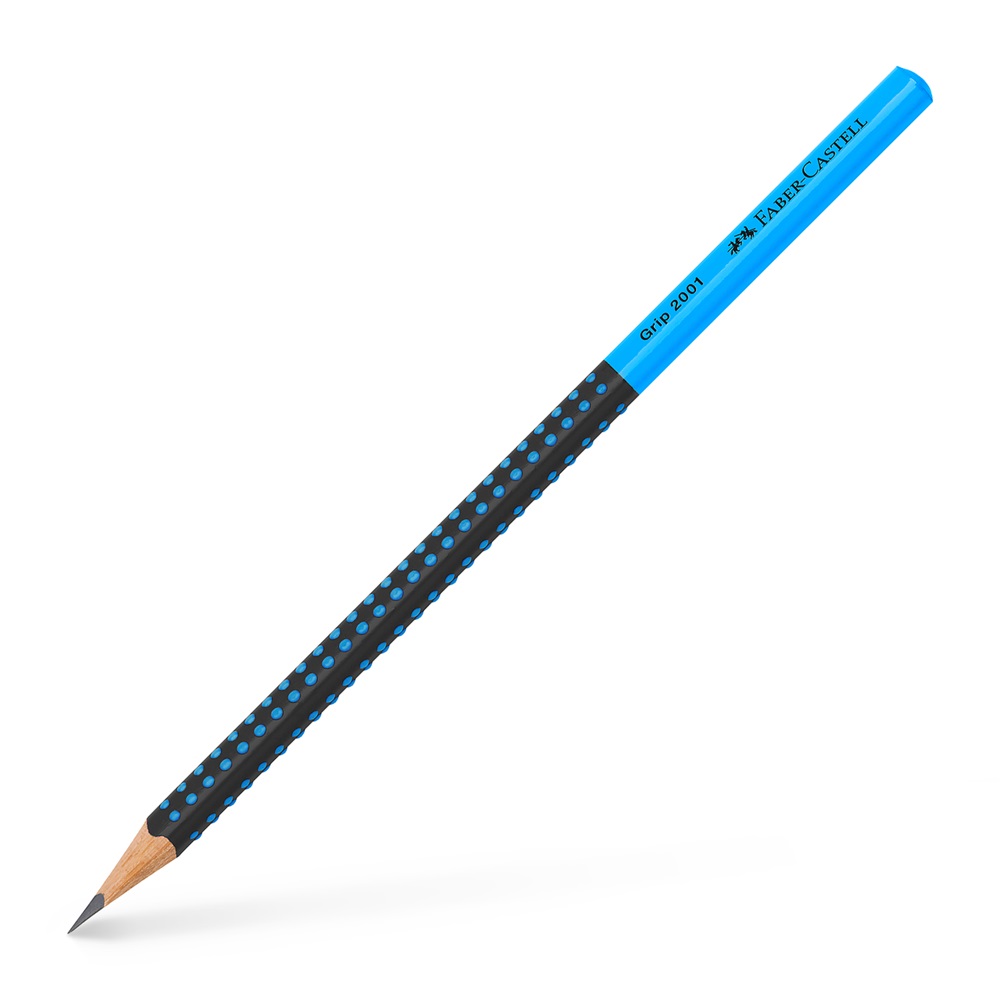 Faber-Castell Grip 2001 háromszögletű kéttónusú fekete/kék HB grafitceruza