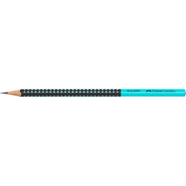 Faber-Castell Grip 2001 háromszögletű kéttónusú fekete/türkiz HB grafitceruza