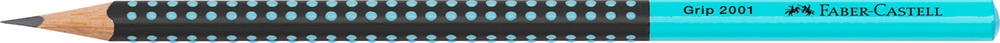 Faber-Castell Grip 2001 háromszögletű kéttónusú fekete/türkiz HB grafitceruza
