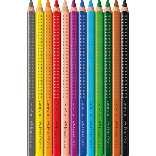 Faber-Castell Grip Jumbo háromszögletű 12 db színesceruza készlet