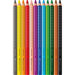 Faber-Castell Grip Jumbo háromszögletű 12 db színesceruza készlet