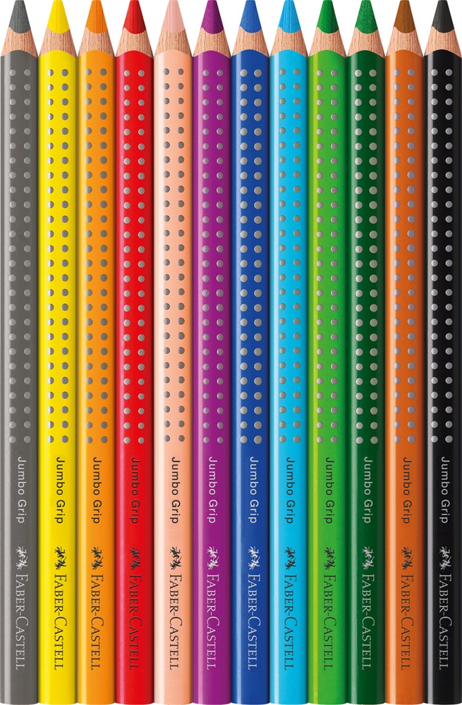 Faber-Castell Grip Jumbo háromszögletű 12 db színesceruza készlet
