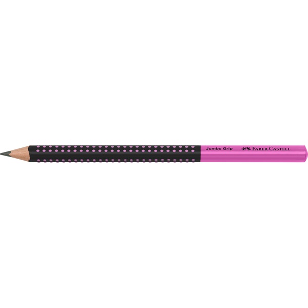 Faber-Castell Grip Jumbo háromszögletű kéttónusú fekete/rózsaszín HB grafitceruza