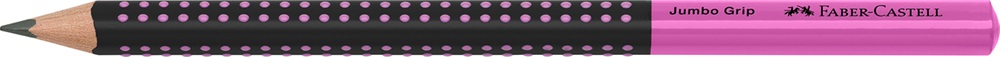 Faber-Castell Grip Jumbo háromszögletű kéttónusú fekete/rózsaszín HB grafitceruza