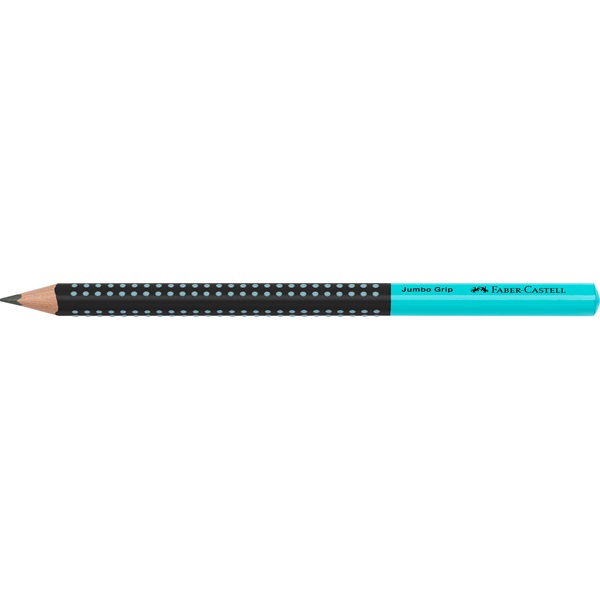 Faber-Castell Grip Jumbo háromszögletű kéttónusú fekete/türkiz HB grafitceruza