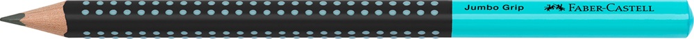 Faber-Castell Grip Jumbo háromszögletű kéttónusú fekete/türkiz HB grafitceruza