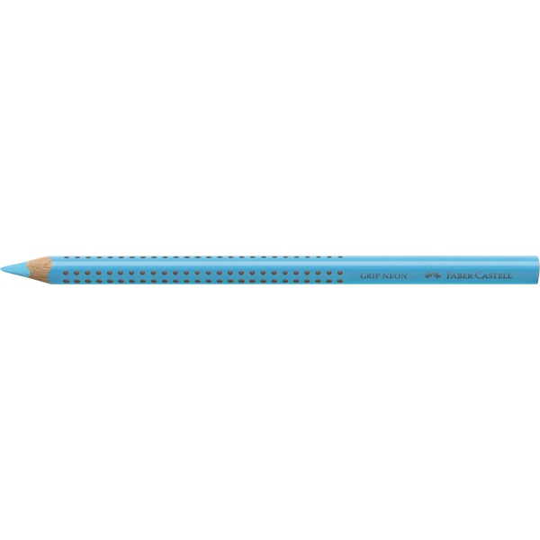 Faber-Castell Grip Jumbo háromszögletű neon kék színes ceruza