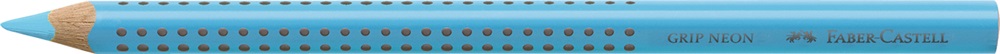 Faber-Castell Grip Jumbo háromszögletű neon kék színes ceruza