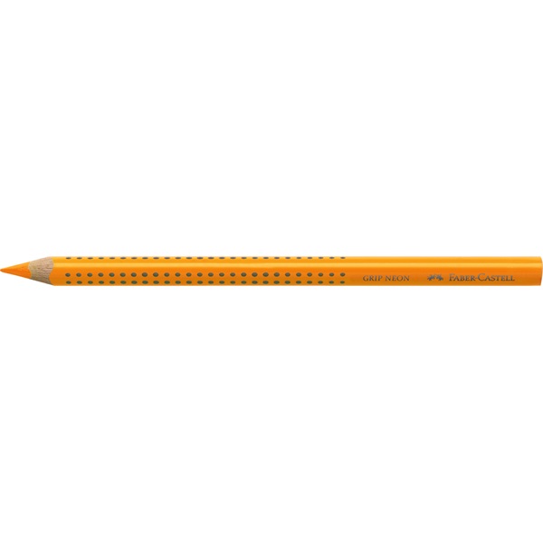 Faber-Castell Grip Jumbo háromszögletű neon narancs színes ceruza