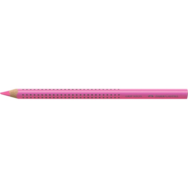 Faber-Castell Grip Jumbo háromszögletű neon rózsaszín színes ceruza