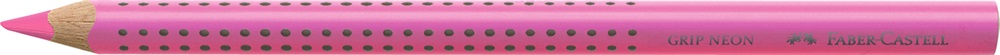 Faber-Castell Grip Jumbo háromszögletű neon rózsaszín színes ceruza