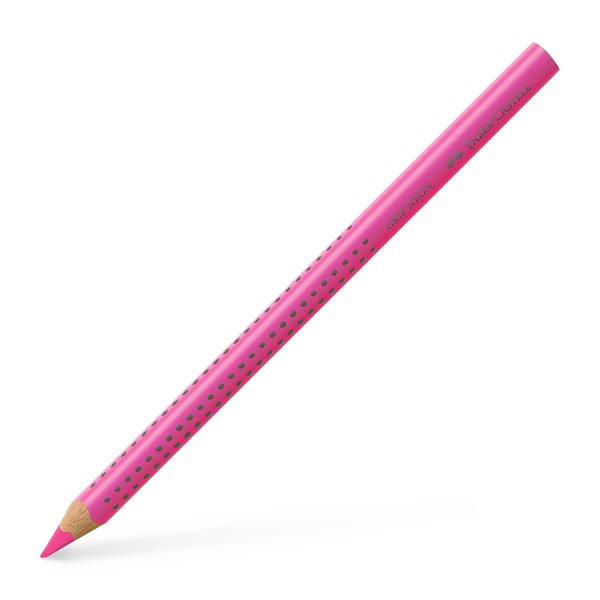 Faber-Castell Grip Jumbo háromszögletű neon rózsaszín színes ceruza