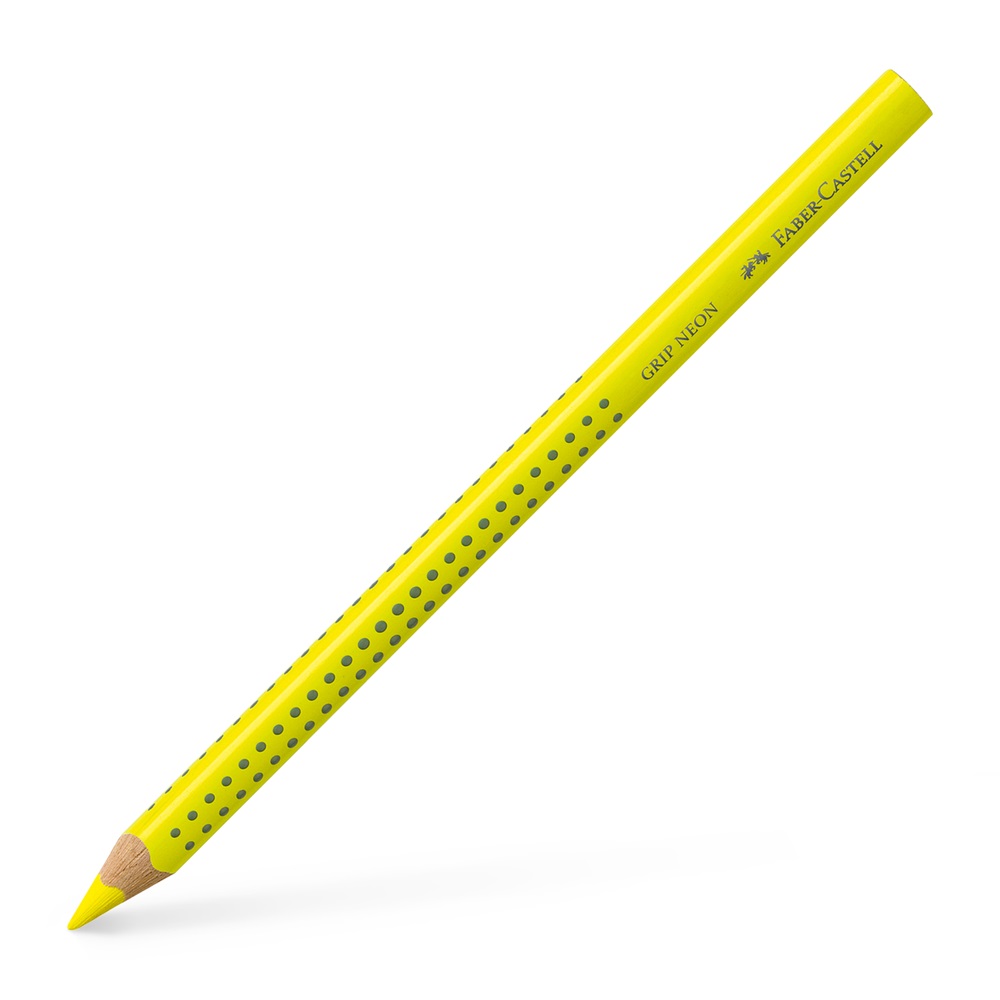 Faber-Castell Grip Jumbo háromszögletű neon sárga színes ceruza