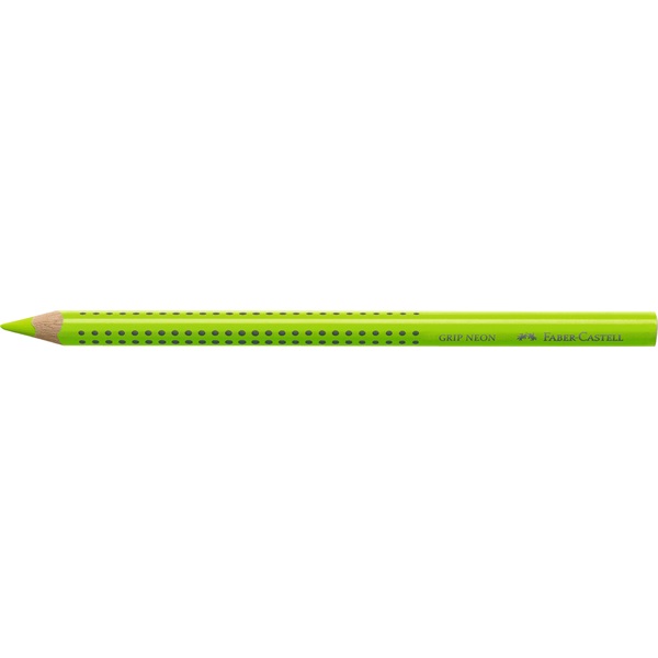 Faber-Castell Grip Jumbo háromszögletű neon zöld színes ceruza