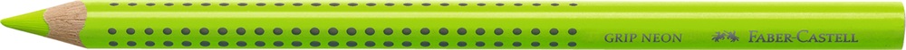 Faber-Castell Grip Jumbo háromszögletű neon zöld színes ceruza