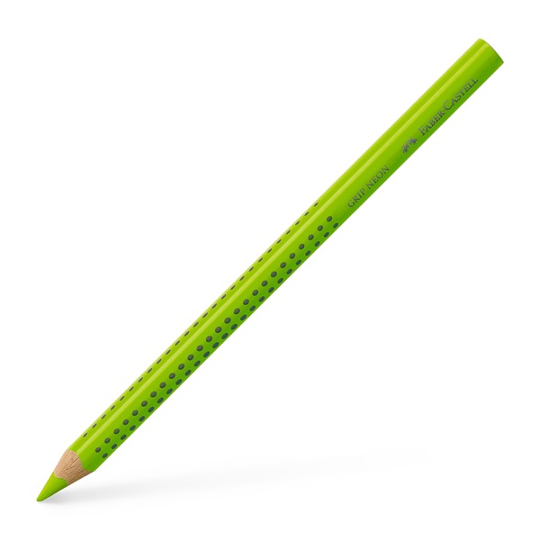 Faber-Castell Grip Jumbo háromszögletű neon zöld színes ceruza