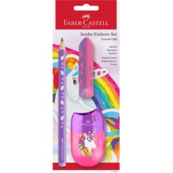 Faber-Castell Jumbo Unikornis HB háromszögletű grafitceruza szett