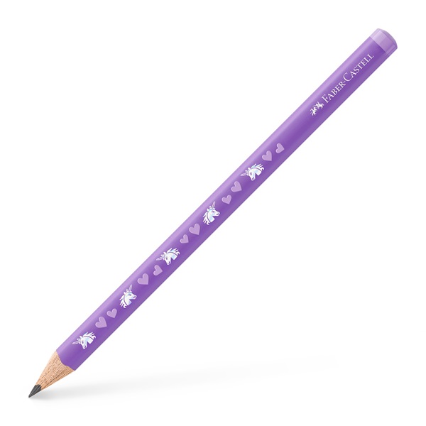 Faber-Castell Jumbo Unikornis HB háromszögletű lila grafitceruza