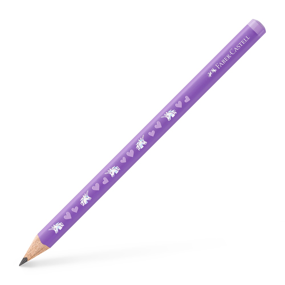 Faber-Castell Jumbo Unikornis HB háromszögletű lila grafitceruza