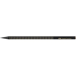 Faber-Castell Sparkle Midnight B háromszögletű fekete/arany grafitceruza